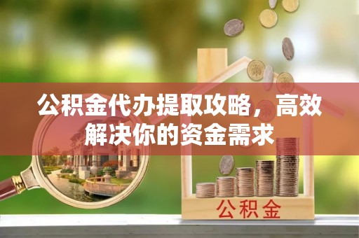 高州公积金代办提取攻略，高效解决你的资金需求